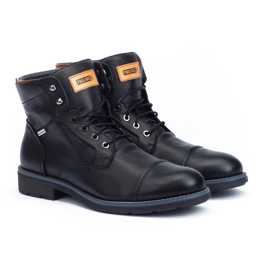 Men's Pikolinos YORK Ankle Boots Black | NZ X75A092